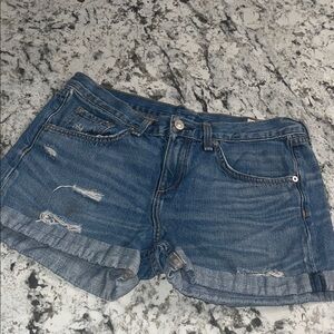 Rag & Bone Distressed Denim Shorts Size 26